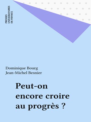 cover image of Peut-on encore croire au progrès ?